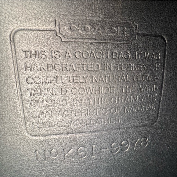 VTG Coach Navy Blue Sidepack Crossbody Shoulder Bag - Picture 12 of 15